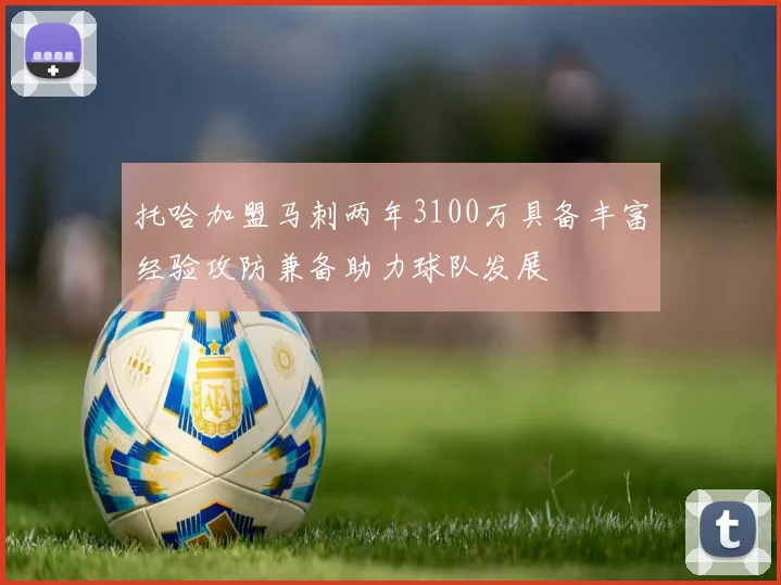 托哈加盟马刺两年3100万具备丰富经验攻防兼备助力球队发展